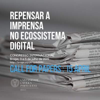 Congresso internacional  Repensar a imprensa no ecossistema digital