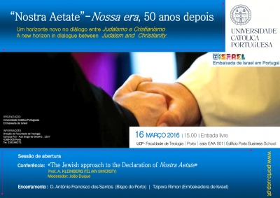 «Nostra Aetate - Nossa era, 50 anos depois» | 16 mar