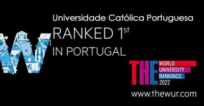 Católica é a melhor Universidade em Portugal pela Times Higher Education, pelo 3.º ano consecutivo